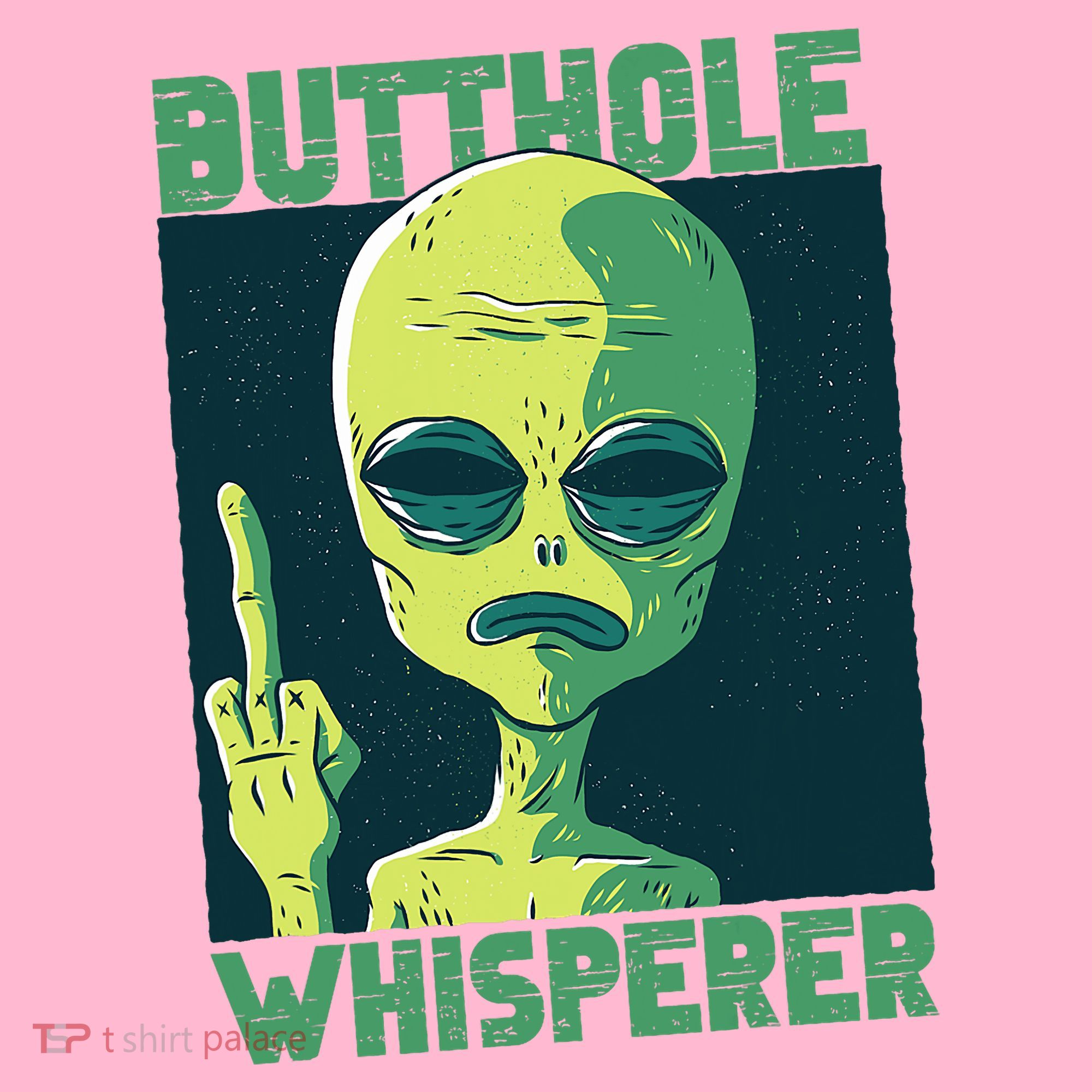 Butthole Whisperer Funny Aliens Sarcastic Adult Humour Coaster
