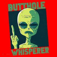 Butthole Whisperer Funny Aliens Sarcastic Adult Humour Santa Hat thumb 1