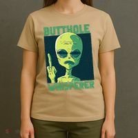 Butthole Whisperer Funny Aliens Sarcastic Adult Humour T-Shirt thumb 4