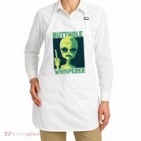 Butthole Whisperer Funny Aliens Sarcastic Adult Humour Apron thumb 2