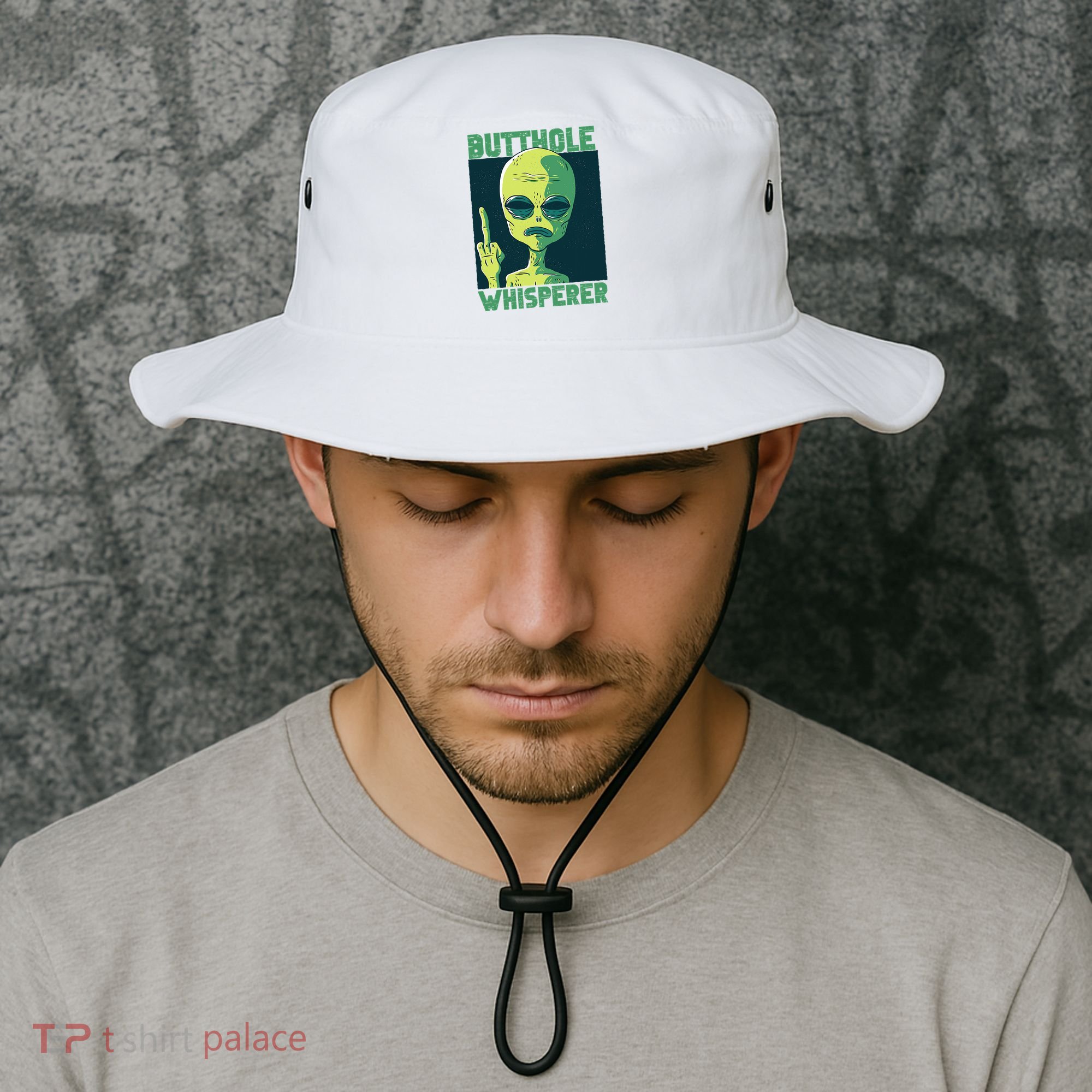 Butthole Whisperer Funny Aliens Sarcastic Adult Humour Bucket Hat