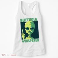 Butthole Whisperer Funny Aliens Sarcastic Adult Humour Women's Tank Top thumb 0