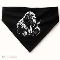 Blowing Wishes Funny Bigfoot Dandelion USA-Made Doggie Bandana thumb 0