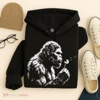 Blowing Wishes Funny Bigfoot Dandelion Hoodie thumb 4