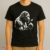 Blowing Wishes Funny Bigfoot Dandelion T-Shirt thumb 3