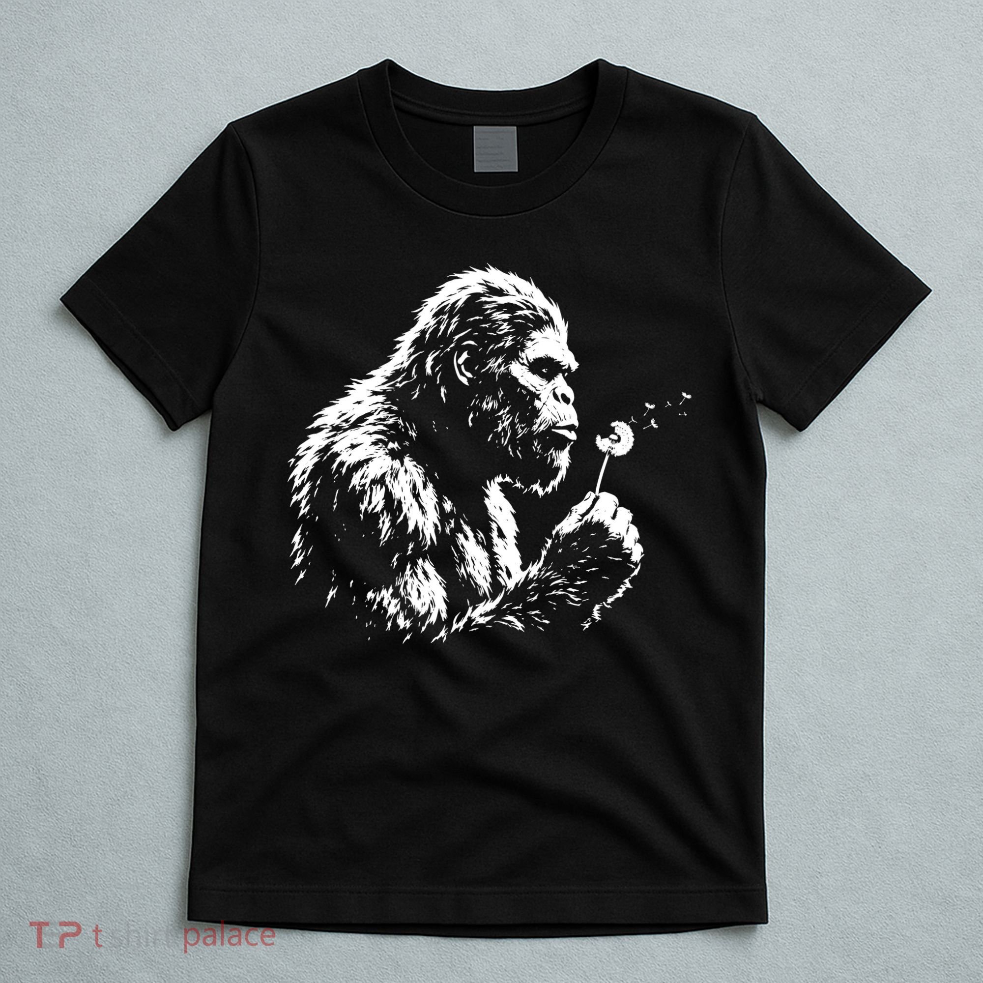 Blowing Wishes Funny Bigfoot Dandelion T-Shirt