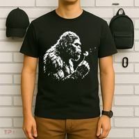 Blowing Wishes Funny Bigfoot Dandelion T-Shirt thumb 6