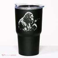 Blowing Wishes Funny Bigfoot Dandelion Tumbler thumb 0