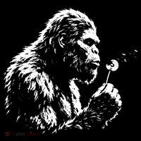 Blowing Wishes Funny Bigfoot Dandelion Mousepad thumb 1
