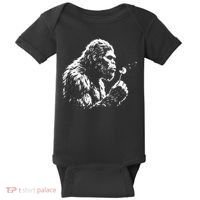 Blowing Wishes Funny Bigfoot Dandelion Baby Bodysuit thumb 0