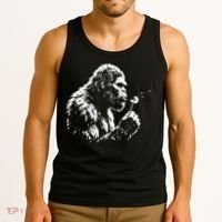 Blowing Wishes Funny Bigfoot Dandelion Tank Top thumb 3