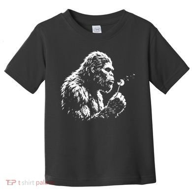 Blowing Wishes Funny Bigfoot Dandelion Toddler T-Shirt