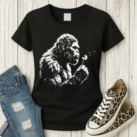 Blowing Wishes Funny Bigfoot Dandelion Women's T-Shirt thumb 3