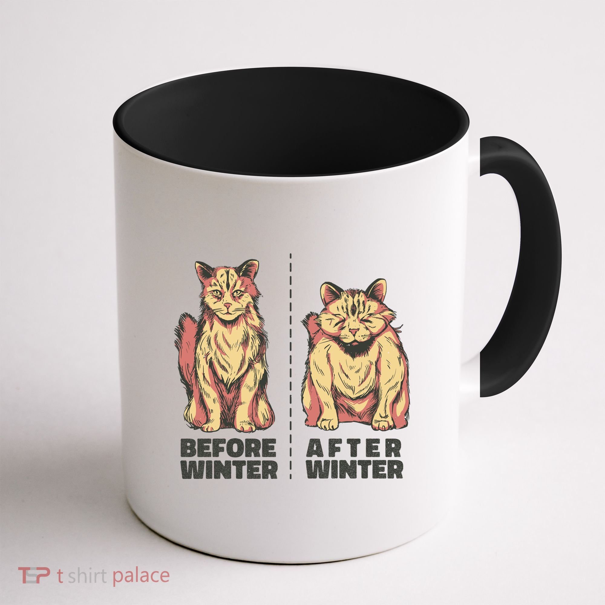 Before Winter Funny Cat Coffee Mug