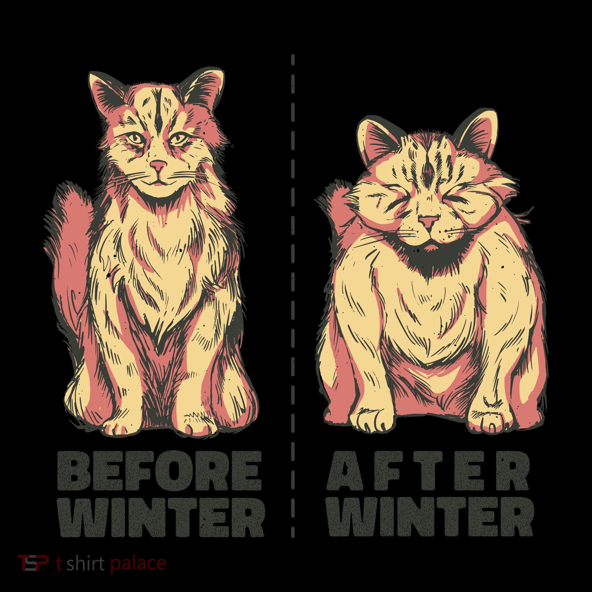 Before Winter Funny Cat Coaster