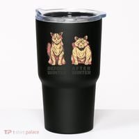 Before Winter Funny Cat Tumbler thumb 0