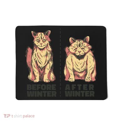Before Winter Funny Cat Mousepad