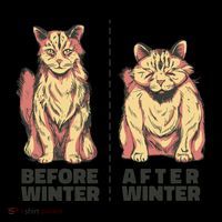 Before Winter Funny Cat Mousepad thumb 1