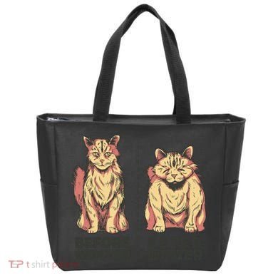 Before Winter Funny Cat Tote Bag