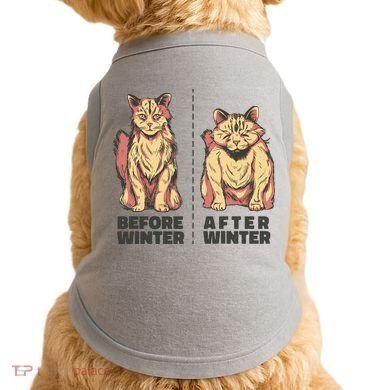 Before Winter Funny Cat Doggie Tank
