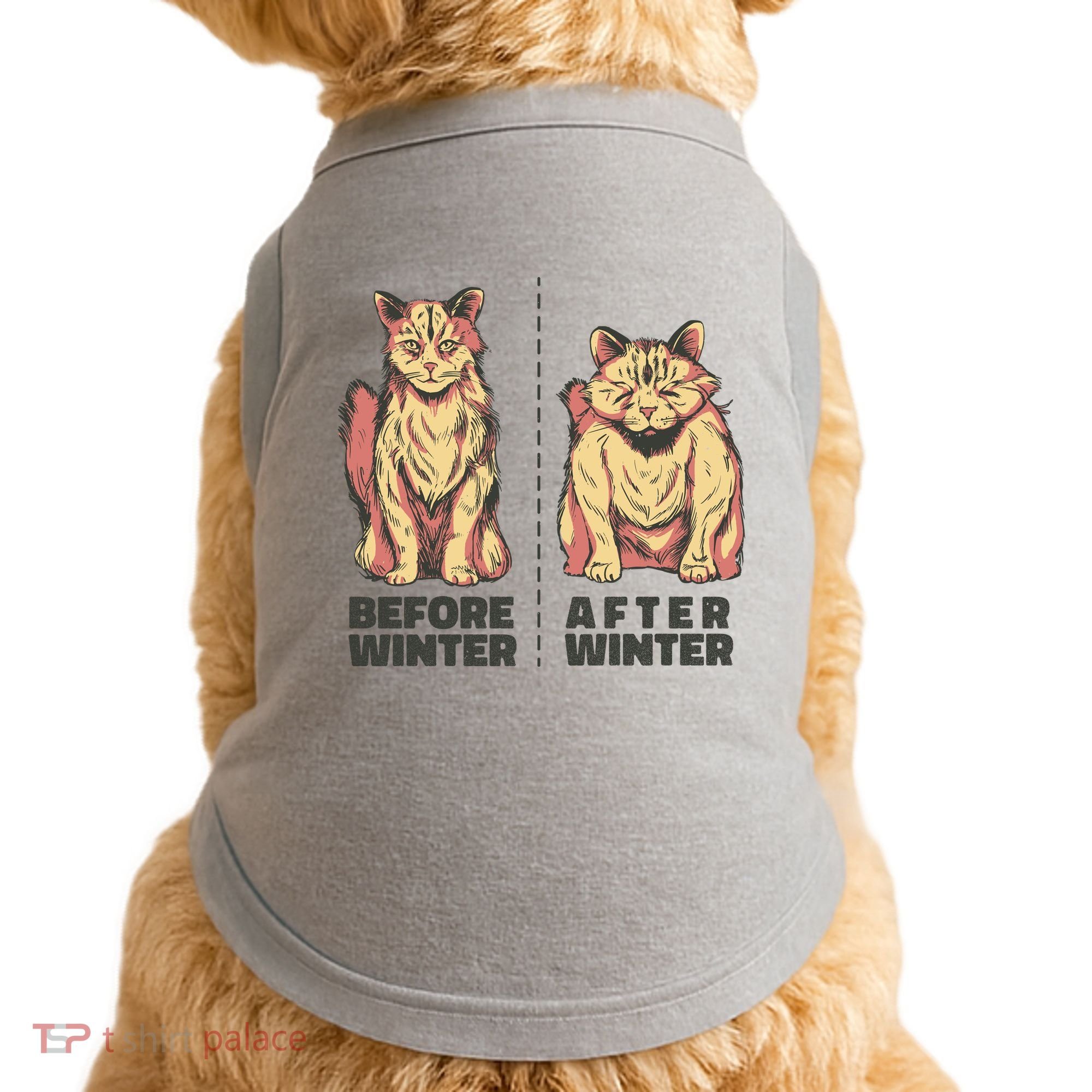 Before Winter Funny Cat Doggie Tank