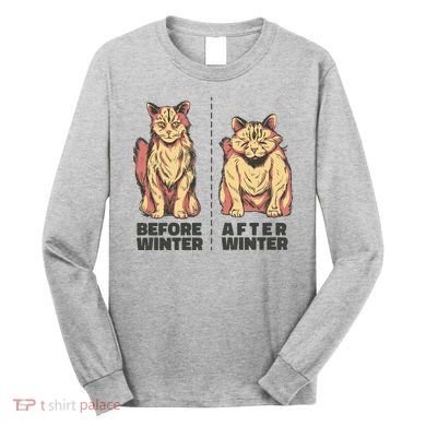 Before Winter Funny Cat Long Sleeve Shirt