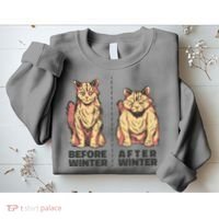 Before Winter Funny Cat Sweatshirt thumb 2
