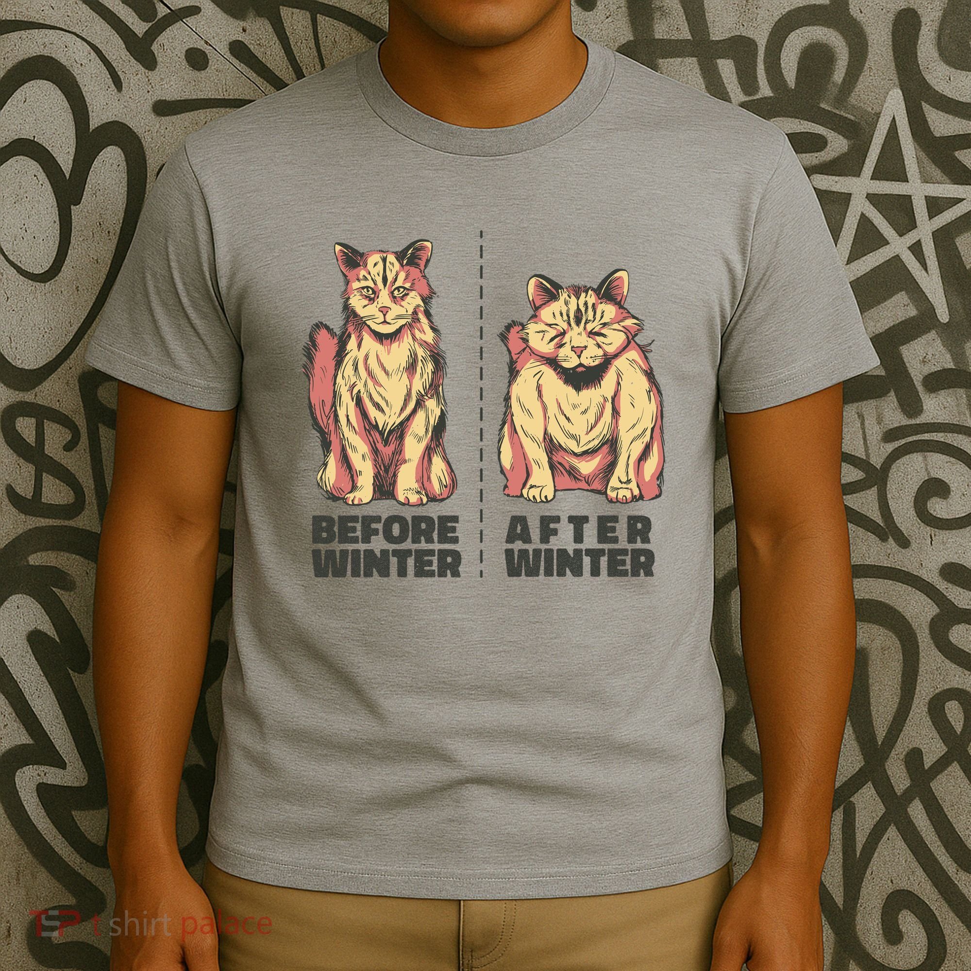 Before Winter Funny Cat T-Shirt