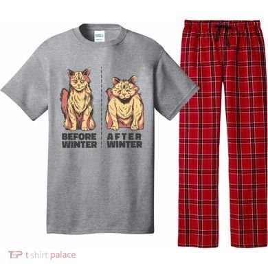 Before Winter Funny Cat Pajama Set