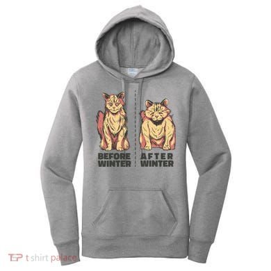Before Winter Funny Cat Women's Hoodie