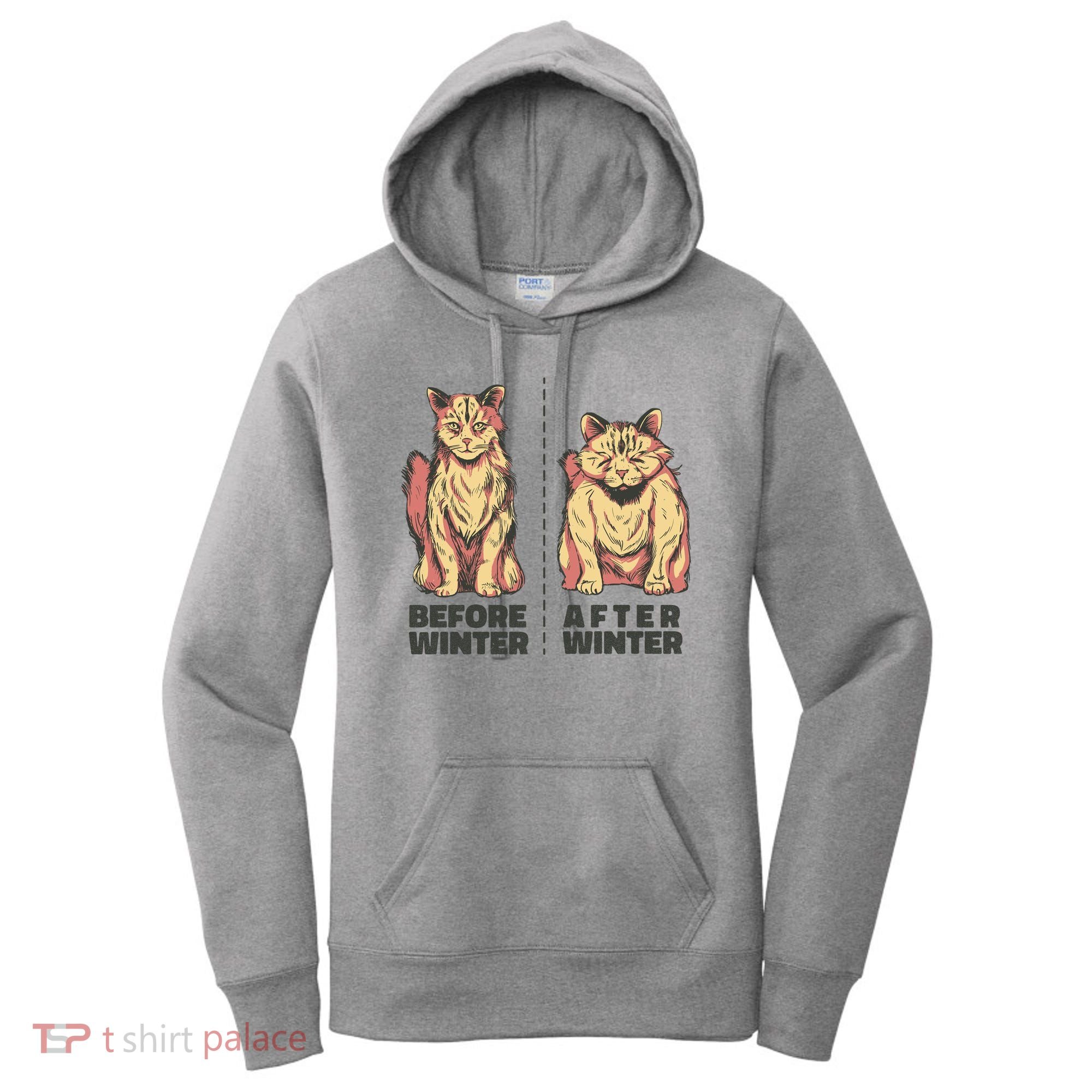 Before Winter Funny Cat Women's Hoodie