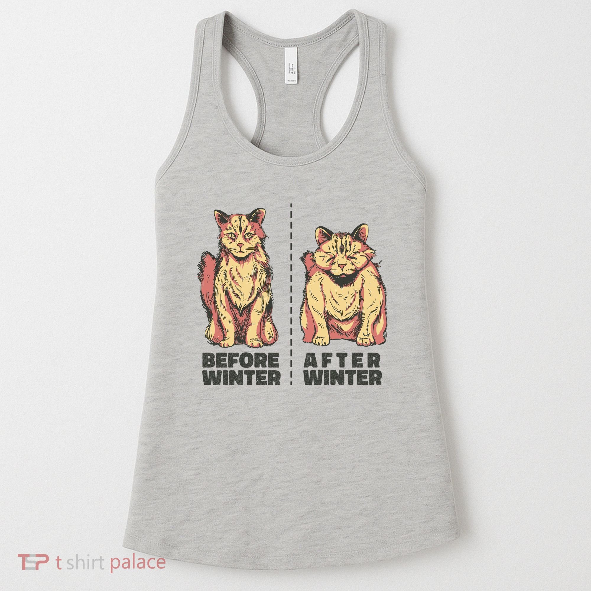 Before Winter Funny Cat Women's Tank Top
