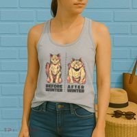 Before Winter Funny Cat Women's Tank Top thumb 2