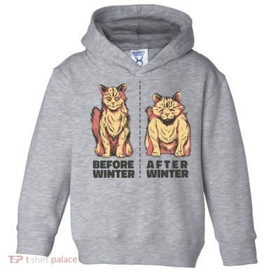 Before Winter Funny Cat Toddler Hoodie