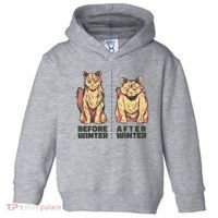 Before Winter Funny Cat Toddler Hoodie thumb 0