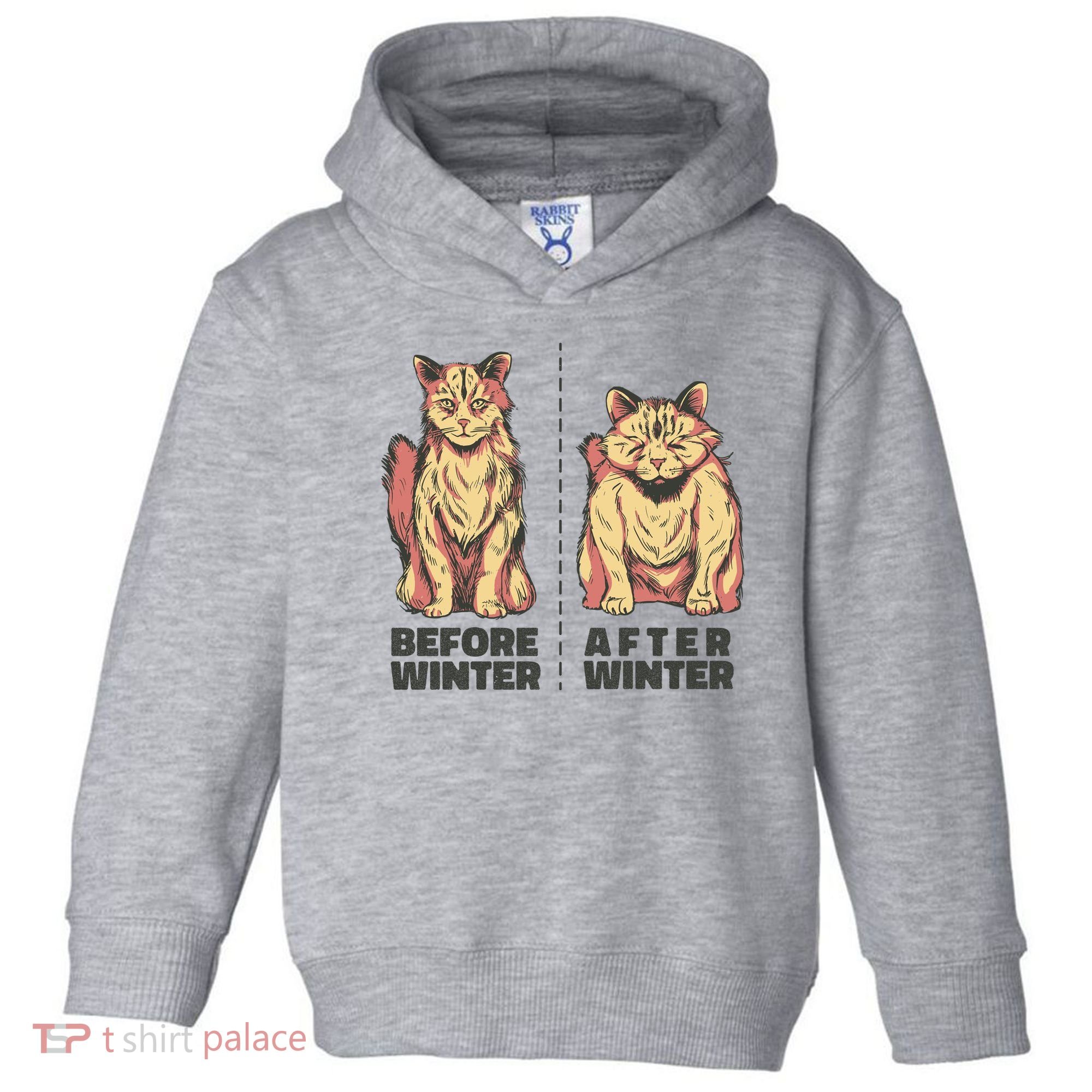 Before Winter Funny Cat Toddler Hoodie