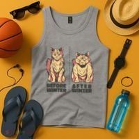 Before Winter Funny Cat Tank Top thumb 4