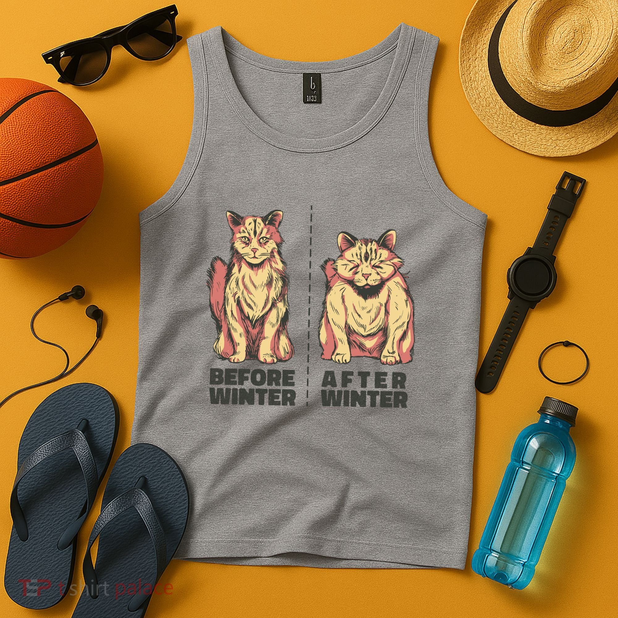 Before Winter Funny Cat Tank Top