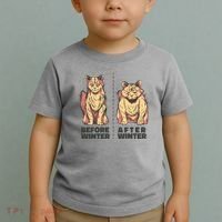 Before Winter Funny Cat Toddler T-Shirt thumb 2