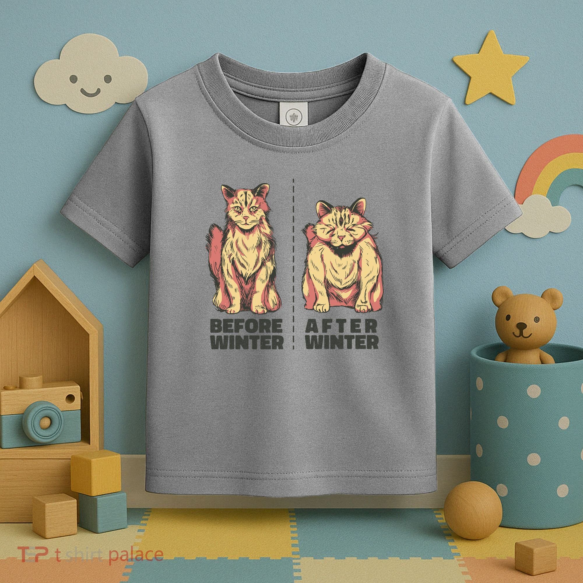 Before Winter Funny Cat Toddler T-Shirt