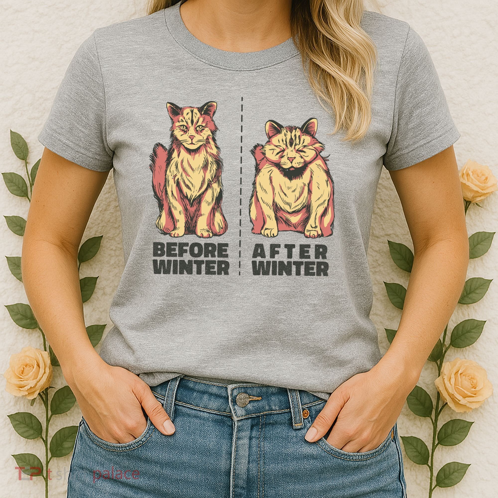 Before Winter Funny Cat Women's T-Shirt