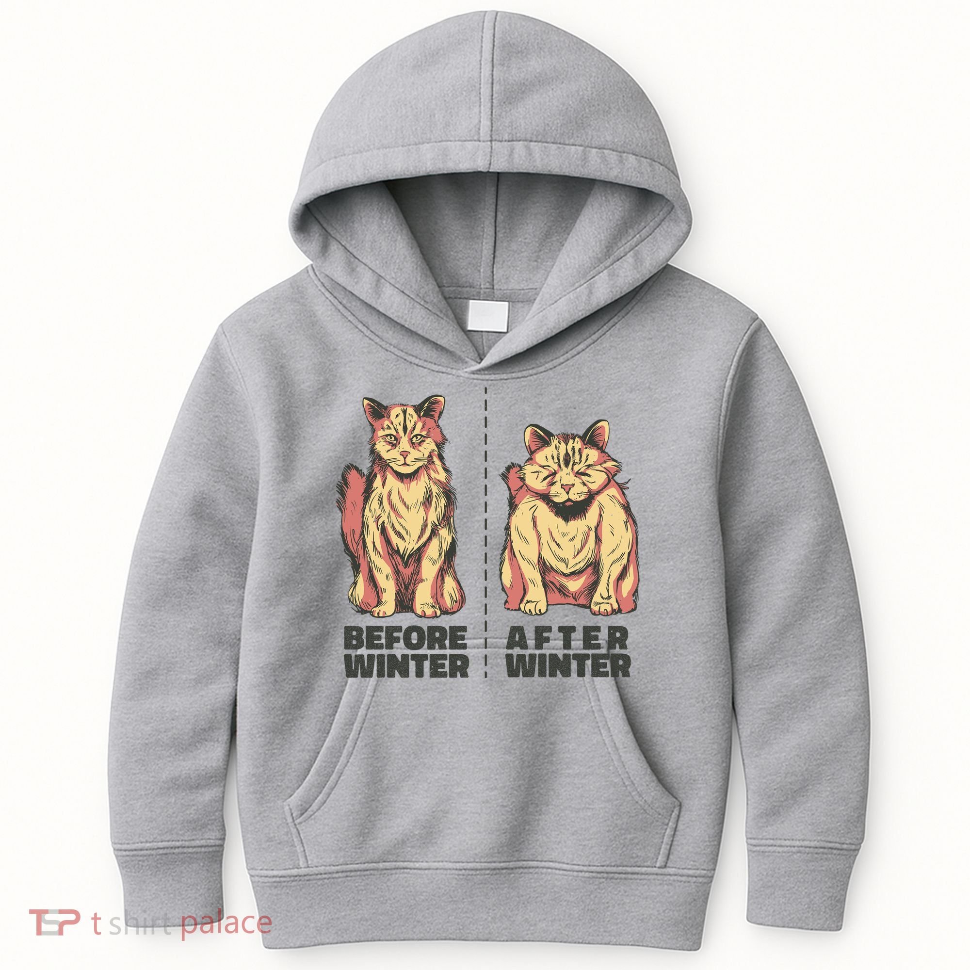 Before Winter Funny Cat Kids Hoodie
