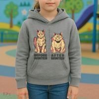 Before Winter Funny Cat Kids Hoodie thumb 3