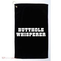 Butthole Whisperer Funny Jokes Sarcastic Golf Towel thumb 0