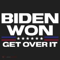 Biden Won Get Over It Patriotic Pro Joe Anti Trump Funny Hat thumb 2
