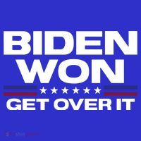 Biden Won Get Over It Patriotic Pro Joe Anti Trump Funny Polo thumb 2
