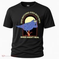 Bird Watching Goes Both Ways Bird Aren’T Real Cooling Performance Crew T-Shirt thumb 0