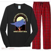 Bird Watching Goes Both Ways Bird Aren’T Real Long Sleeve Pajama Set thumb 0
