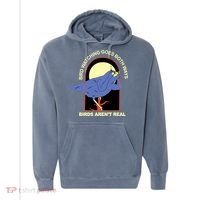 Bird Watching Goes Both Ways Bird Aren’T Real Comfort Colors Garment-Dyed Hooded Sweatshirt thumb 0