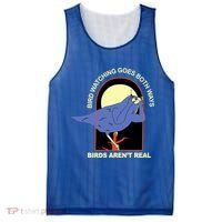 Bird Watching Goes Both Ways Bird Aren’T Real Mesh Reversible Basketball Jersey Tank thumb 0